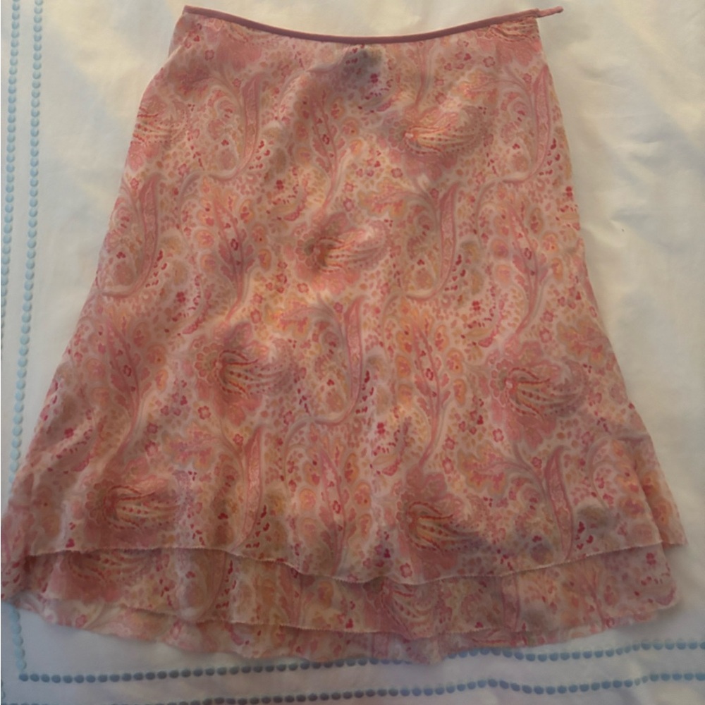 Anne Taylor vintage floral midi skirt